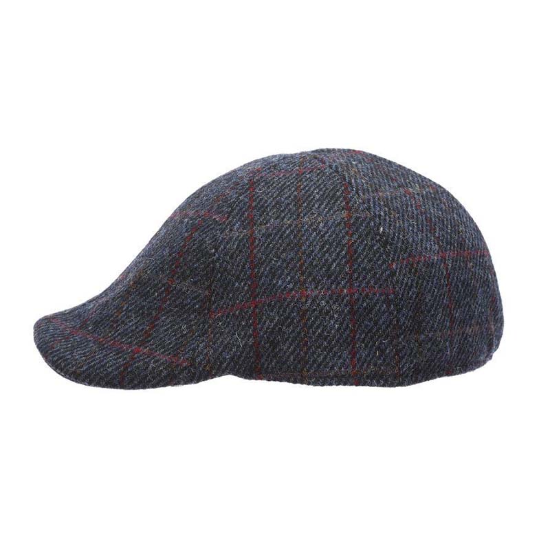 Specter Harris Tweed Wool Duckbill Cap - Stetson Hat, Flat Cap - SetarTrading Hats 