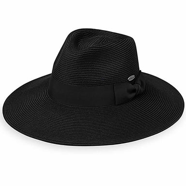 St. Lucia Wide Brim Packable Safari Hat  - Wallaroo Hats Safari Hat Wallaroo Hats STLUC Black M/L (58 cm) 