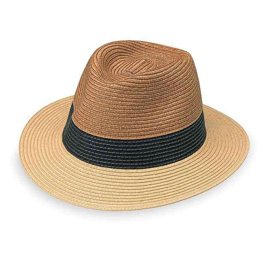 St. Tropez Fedora Hat - Wallaroo Hats Fedora Hat Wallaroo Hats sttfedm Natural M/L (57-59 cm) 