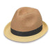 St. Tropez Two Tone Trilby Fedora Hat - Wallaroo Hats, Fedora Hat - SetarTrading Hats 