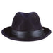 Stacy Adams Snap Brim Fedora Hat - Navy, Fedora Hat - SetarTrading Hats 
