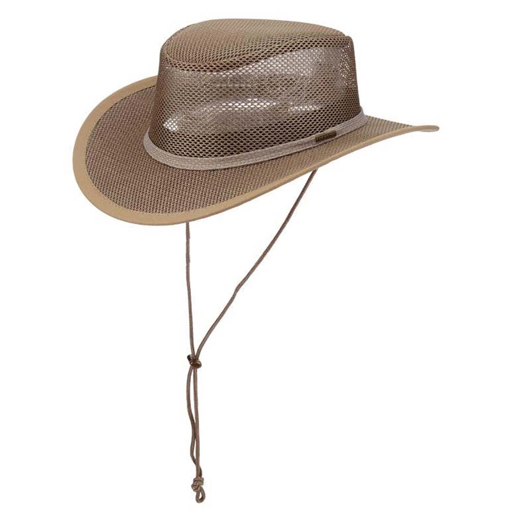 Stetson Hats Mesh Outback Hat for Men up to XXL - Mushroom, Safari Hat - SetarTrading Hats 