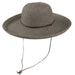 Straw Up Brim Hat with Chin Cord - Jeanne  Simmons Hats Kettle Brim Hat Jeanne Simmons JS8595BK Black Tweed Medium (57 cm) 