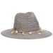 Striped Panama Hat with Beads and Tassel Band - Tommy Bahama Safari Hat Tommy Bahama Hats    