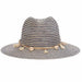 Striped Panama Hat with Beads and Tassel Band - Tommy Bahama, Safari Hat - SetarTrading Hats 