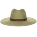 Studded Band Wide Brim Safari Hat  - Scala Hats Safari Hat Scala Hats LP354-TST Toast Tweed Medium (57 cm) 