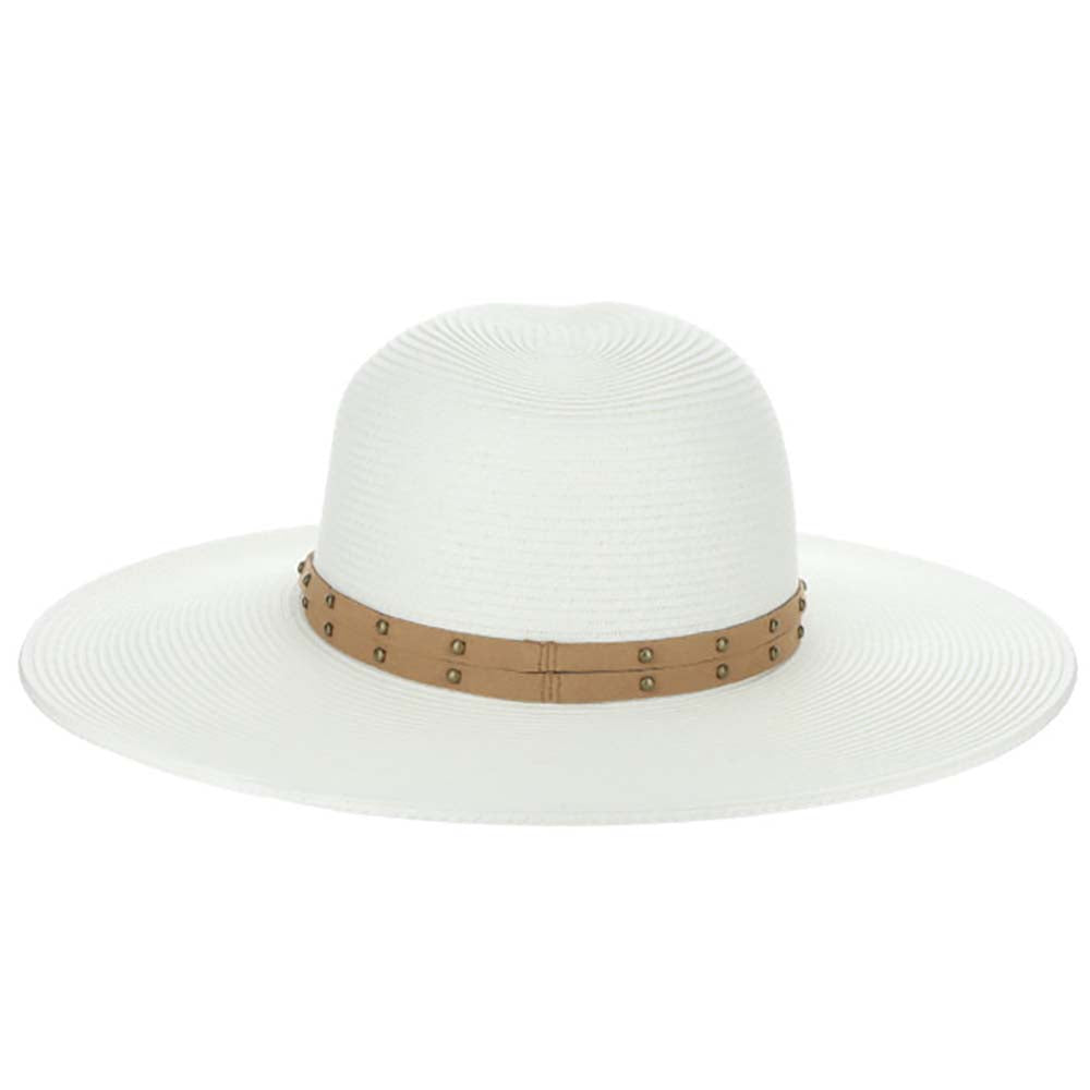 Studded Band Wide Brim Safari Hat  - Scala Hats Safari Hat Scala Hats    