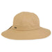 Sunshine Cotton Sun Hat with Split Brim - Sun 'n' Sand Hats Facesaver Hat Sun N Sand Hats HH2912B Tan OS 