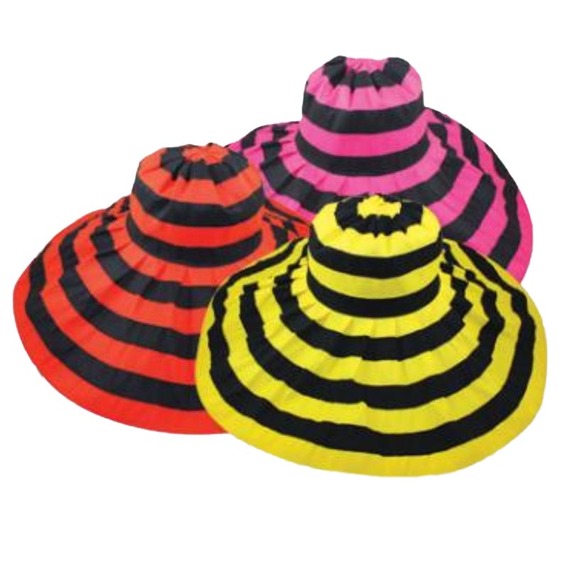 Super Wide Brim Sun Hat - Jeanne Simmons Hats Wide Brim Sun Hat Jeanne Simmons JS9518 Black / Pink Medium (57 cm) 