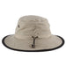 Supplex Dimensional Brim Hat, Khaki - DPC Outdoor Headwear Bucket Hat Dorfman Hat Co.    