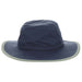 Supplex Dimensional Brim Hat, Navy - DPC Outdoor Headwear Bucket Hat Dorfman Hat Co.    