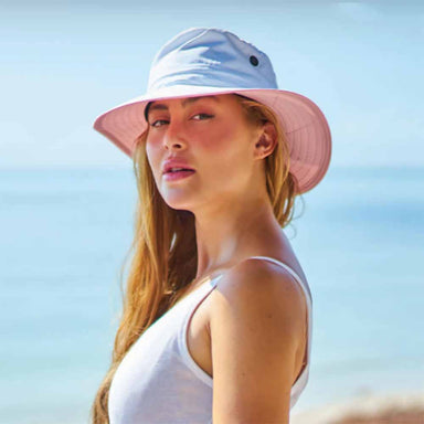 Supplex Dimensional Brim Hat, Slate - DPC Outdoor Headwear Bucket Hat Dorfman Hat Co.