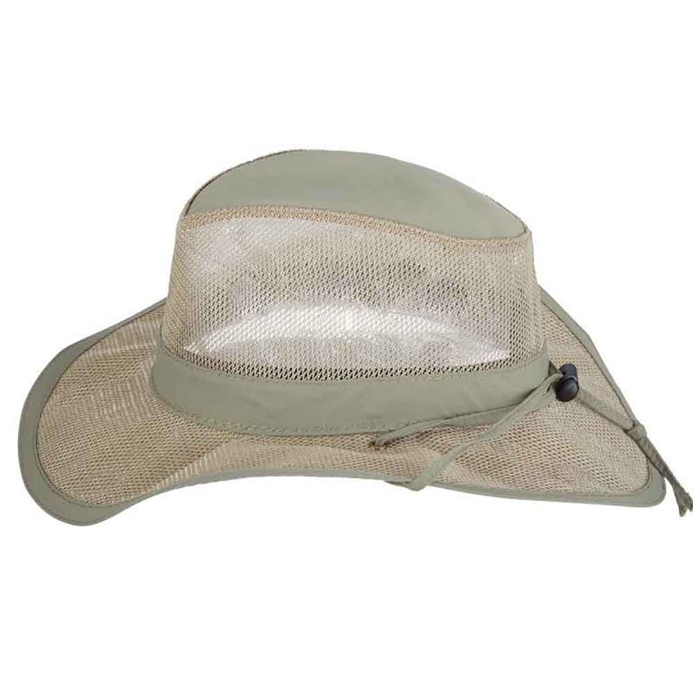 Supplex® Nylon Mesh Brim Safari Hat, 2XL - Dorfman Pacific