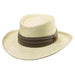 Tommy Bahama Palm Gambler Hat with 3-Pleat Cotton Band Gambler Hat Tommy Bahama Hats tbw136TM Taupe S/M 