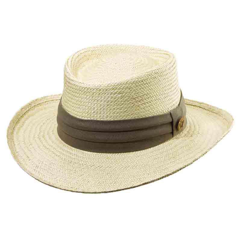 Tommy Bahama Palm Gambler Hat with 3-Pleat Cotton Band, Gambler Hat - SetarTrading Hats 