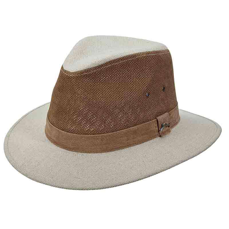 Tommy Bahama Perforated Leather Crown Safari - Men's Summer Hats