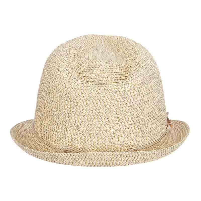 Tommy Bahama Gold Trilby Fedora Hat for Women