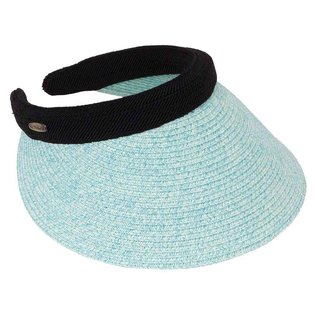 Braided Toyo Clip On Sun Visor - Karen Keith Visor Cap Great hats by Karen Keith    