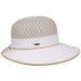 Narrowing Brim Two Tone Sun Hat - Karen Keith Wide Brim Hat Great hats by Karen Keith TW23WH White  