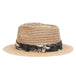 Tahiti Fedora Hat with Tropical Print Band  - Tommy Bahama Hats, Fedora Hat - SetarTrading Hats 