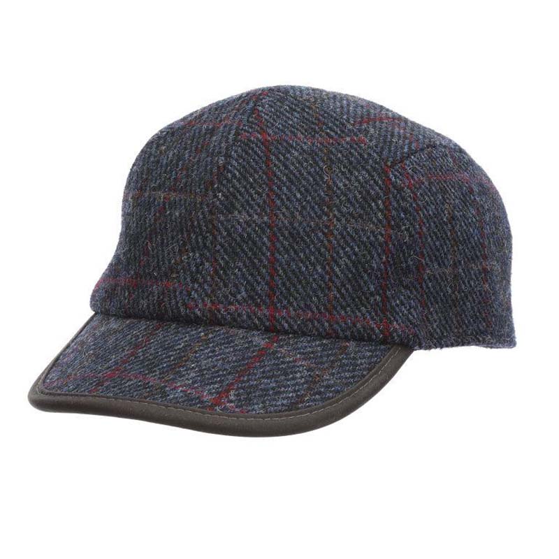 Stetson Cappellino Trucker Harris Tweed Donna/Uomo - Lana E Rete, Fibbia Metallica, Taglia Unica Regolabile (55-59 Cm)