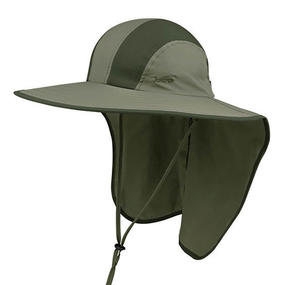 Taslon Large Bill UV Cap with Neck Cape - Juniper UV Wear — SetarTrading  Hats