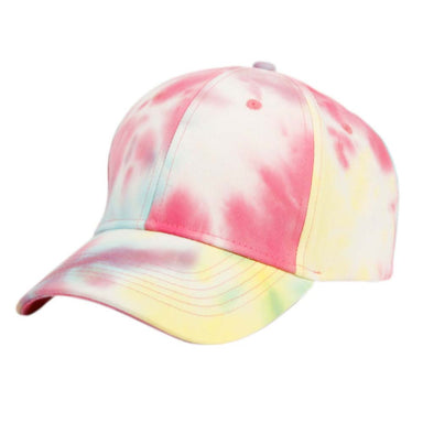 Tie Dye Cotton Baseball Cap - E-Flag Wear Cap Epoch Hats CP6001-MYW Yellow OS 