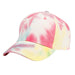Tie Dye Cotton Baseball Cap - E-Flag Wear Cap Epoch Hats CP6001-MYW Yellow OS 