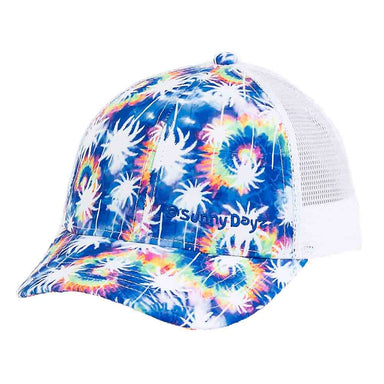 Tie Dye Fireworks Trucker's Cap for Small Heads - Sunny Dayz Hat, Cap - SetarTrading Hats 