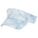 Tie Dye Cotton Sun Visor - E-Flag Wear Visor Cap Epoch Hats V6002BL Sky Blue OS 