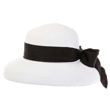 Tiffany Style Two Tone Summer Hat - Boardwalk Styles, Wide Brim Hat - SetarTrading Hats 