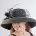 Tiffany Style Wide Down Brim Black Dress Hat - KaKyCO, Dress Hat - SetarTrading Hats 