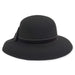 Tiffany Style Wool Felt Hat with Large Bow - Adora® Hats, Cloche - SetarTrading Hats 