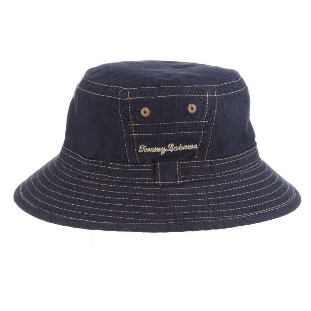 Tommy Bahama Woven Straw Fedora with TB Marlin Pin