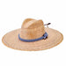 Tripilla Straw Lifeguard Hat with Double Wrap Cord - San Diego Hat Lifeguard Hat San Diego Hat Company MEX1002SMNAT Natural S/M (22 3/8" - 22 7/8") 
