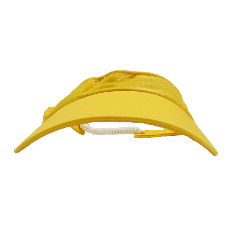 Tropical Trends Cotton Sun Visor - Yellow and Lime Visor Cap Dorfman Hat Co.    