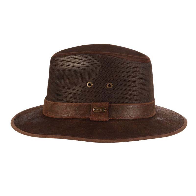 Tullamore Weathered Leather Safari Hat - Stetson Hats Safari Hat Stetson Hats    