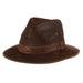 Tullamore Weathered Leather Safari Hat - Stetson Hats Safari Hat Stetson Hats STW239-BRN2 Brown Medium 
