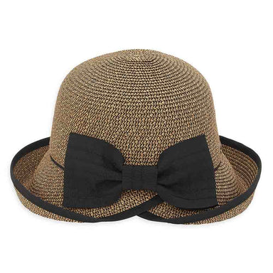 Turned Up Split Brim Summer Cloche Hat - Sun 'N' Sand Hat Cloche Sun N Sand Hats    