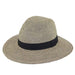 Tweed Straw Safari Hat - Jeanne Simmons Hats Safari Hat Jeanne Simmons    