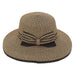 Tweed Straw Tiffany Brim Summer Hat - Sun 'N' Sand Hats, Wide Brim Hat - SetarTrading Hats 