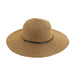Tweed Summer Floppy Hat with Chin Strap - Scala Hats Wide Brim Sun Hat Scala Hats    