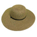 Heather Floppy Sun Hat with Chin Strap - Milani Hats Wide Brim Sun Hat Milani Hats BB005bk Black Heather Medium (57 cm) 