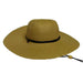 Heather Floppy Sun Hat with Chin Strap - Milani Hats Wide Brim Sun Hat Milani Hats BB005tn Tan Heather Medium (57 cm) 