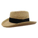 Twisted Toyo Gambler Hat with Black Band - Milani Hats Gambler Hat Milani Hats    