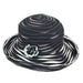 Two-Tone Ribbon and Straw Kettle Brim Hat - JSA, Kettle Brim Hat - SetarTrading Hats 