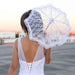 Mini Bridal Lace Parasol with Ruffled Edges,  - SetarTrading Hats 