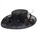 Elegant Sinamay Dress Hat with Feather and Quill Accent, Dress Hat - SetarTrading Hats 