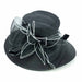 Structured Crown Dress Hat with Tulle Accent - Something Special Colleciton Dress Hat Something Special Hat uq6817bk Black  