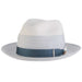 Unbridled Fine Braid Hemp Fedora Hat - Biltmore Hats Fedora Hat Biltmore Hats KDM1 Blue Large 